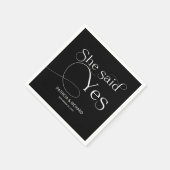 Ze zei ja tegen Engagement Party Black Servet (Hoek)