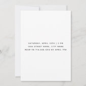 Ze zei ja tegen kalligrafie Foto Engagement Kaart (Achterkant)