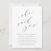 Ze zei ja | Uitnodiging van de indienende partij (Voorkant)