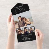 Ze zei ja Verloving aankondiging behalve datum (Afscheurbaar)