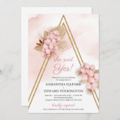 Ze zei: "Ja Verloving" Kaart (Voorkant / Achterkant)