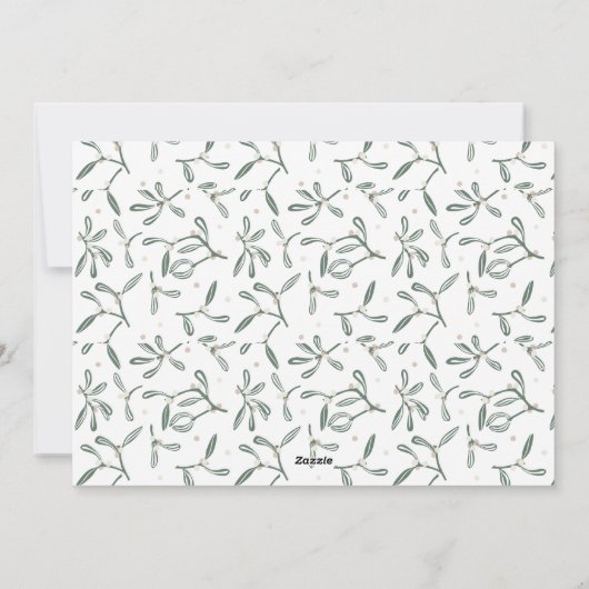 Ze zei ja Verloving kerst Kaart (Achterkant)