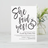 Ze zei ja! | Verloving met vrienden Kaart (Staand voorkant)