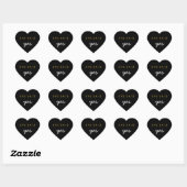 Ze zei ja Verloving Weddenschap Sticker Black Gold (Vel)