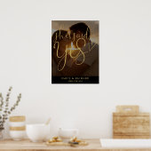 Ze zei ja verlovingsfeest foto welkomstbord poster (Keuken)