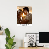 Ze zei ja verlovingsfeest foto welkomstbord poster (Thuiskantoor)