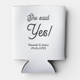 Ze zei ja verlovingsfeest naam datum eenvoudig min blikjeskoeler