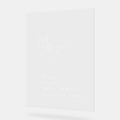 Ze zei ja Vrijgezellenfeest acryl welkomstbord Acryl Bord (Hoek)