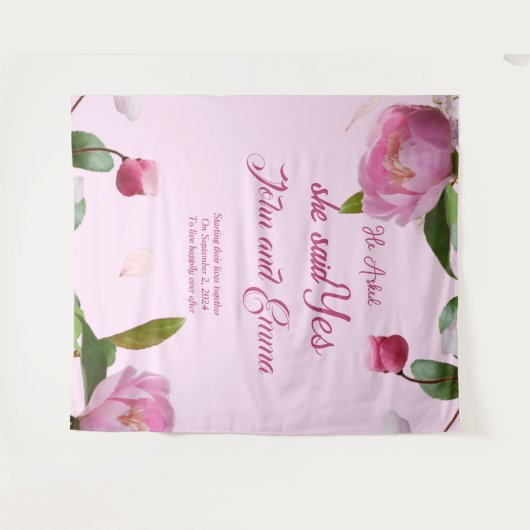 Ze zei ja wandkleed (Voorkant (horizontaal))