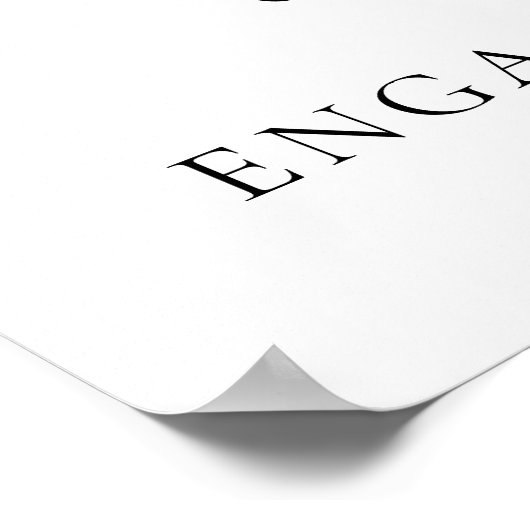 Ze zei ja: Welkom bij Engagement Party Poster (Hoek)