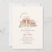 Ze zei Oui Franse Macaron Vrijgezellenfeest Fête Kaart (Voorkant)