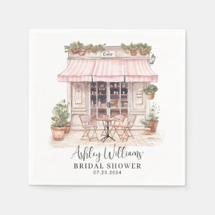 Ze zei Oui Ja Paris Frans Café Vrijgezellenfeest Servet