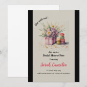 Ze zei Oui Macaron Frans Vrijgezellenfeest Kaart (Voorkant / Achterkant)