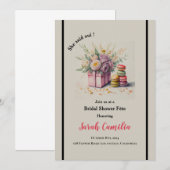 Ze zei Oui Macaron Frans Vrijgezellenfeest Kaart (Voorkant / Achterkant)