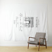 Ze zei Oui Parijs, Arc de Triomphe, Welkomstbord Wandkleed (In Situ (horizontaal))