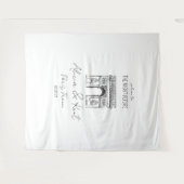 Ze zei Oui Parijs, Arc de Triomphe, Welkomstbord Wandkleed (Voorkant (horizontaal))