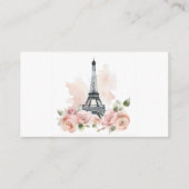 Ze zei Oui Parijse bloemenrecept Vrijgezellenfeest Informatiekaartje (Achterkant)