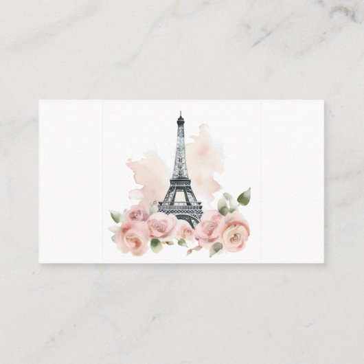 Ze zei Oui Parijse bloemenrecept Vrijgezellenfeest Informatiekaartje (Achterkant)