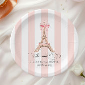 Ze zei Oui Paris Bow Eiffeltoren VRIJGEZELLENFEEST Papieren Bordje