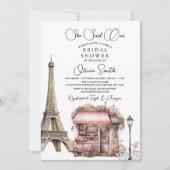 Ze zei Oui Paris Franse Cafe Vrijgezellenfeest Kaart (Voorkant)