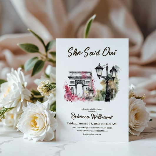 Ze zei Oui Paris Vrijgezellenfeest Parijse brunch Kaart