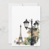 Ze zei Oui Paris Vrijgezellenfeest Parijse brunch Kaart (Achterkant)