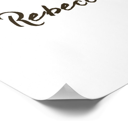 Ze zei Oui Paris Vrijgezellenfeest Parijse brunch Poster (Hoek)