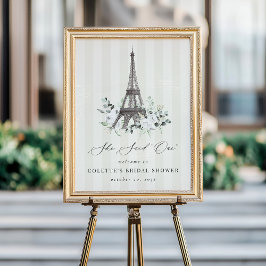 Ze zei Oui Paris Vrijgezellenfeest welkomstbord Poster