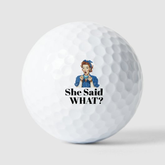 Ze zei wat? Golfballen (Voorkant)
