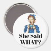 Ze zei wat? magneet (Voorkant / Achterkant)