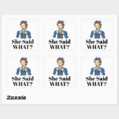 Ze zei wat? Sticker (Vel)