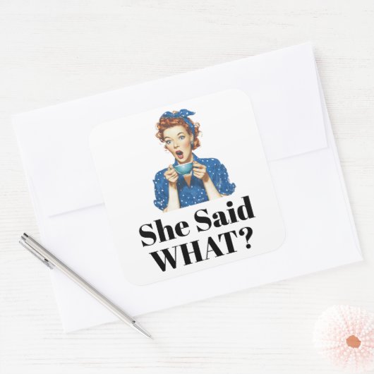 Ze zei wat? Sticker (Envelop)