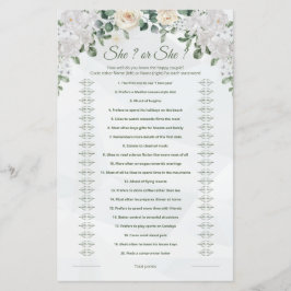 Ze zei, ze zei dat Schattige huwelijksspel afdrukb