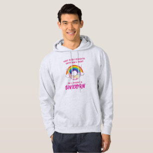 Ze zeiden dat ik alles kon zijn wat ik een eenhoor hoodie