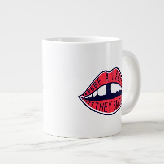 Ze zeiden dat ze gek waren. grote koffiekop (Voorkant rechts)