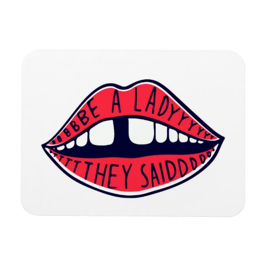 Ze zeiden dat ze gek waren. magneet (Horizontaal)