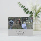 Ze zeiden ja Spooky Wedding Aankondigingskaart (Staand voorkant)