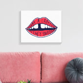 Ze zeiden: "Wees een dame" Canvas Afdruk (Insitu (Woonkamer))