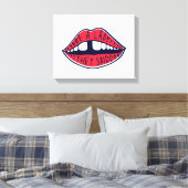 Ze zeiden: "Wees een dame" Canvas Afdruk (Insitu (Slaapkamer))