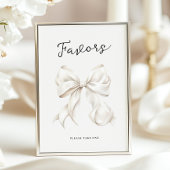 Ze zet het Tying the Knot Favors Tafelbord op Poster