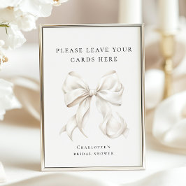 Ze zet het Tying the Knot Favors Tafelbord op Poster