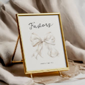 Ze zet het Tying the Knot Favors Tafelbord op Poster