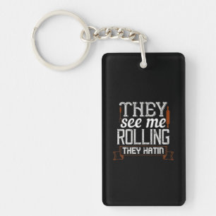 Ze zien me draaien ze hatin sleutelhanger