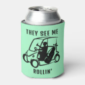 Ze zien me rollen" | Aangepaste gepersonaliseerde Blikjeskoeler (Blikje Voorkant)