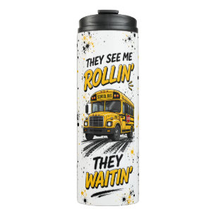 Ze Zien Me Rollen Grappige Buschauffeur Tumbler Thermosbeker