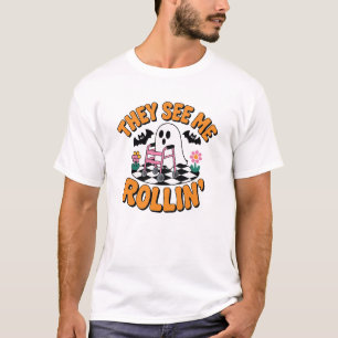 Ze Zien Me Rollen Grappige Geest Walker Citaat T-shirt