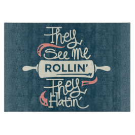 Ze zien me rollen snijplank