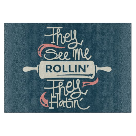 Ze zien me rollen snijplank (Voorkant)