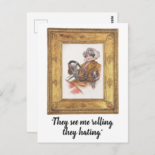 Ze zien me rollen, ze haten Briefkaart (Voorkant / Achterkant)