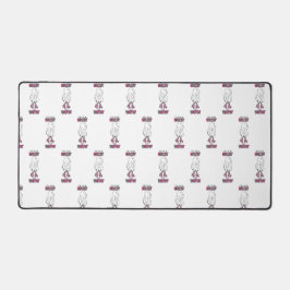 Ze zien me rollen, ze wachten in 'roze retro geest bureaumat